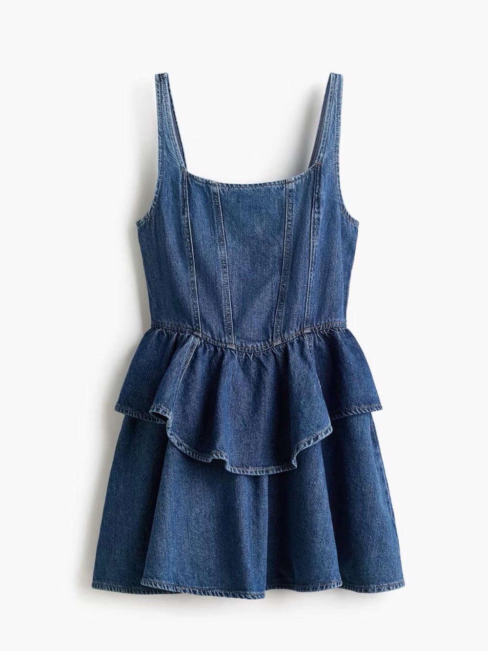 Denim Peplum H&M Dress